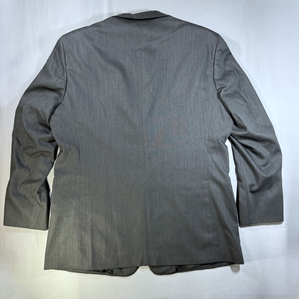 Emanuel Ungaro Mens 46R Sport Coat Blazer 100% Wool Charcoal Gray 3-Button Suit - Picture 4 of 8